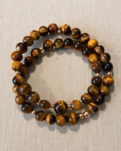 Amara Tiger's Eye Bracelet — handmade by Willow and Fox