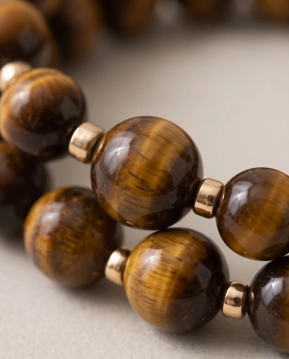 Amara Tiger's Eye Bracelet — handmade by Willow and Fox