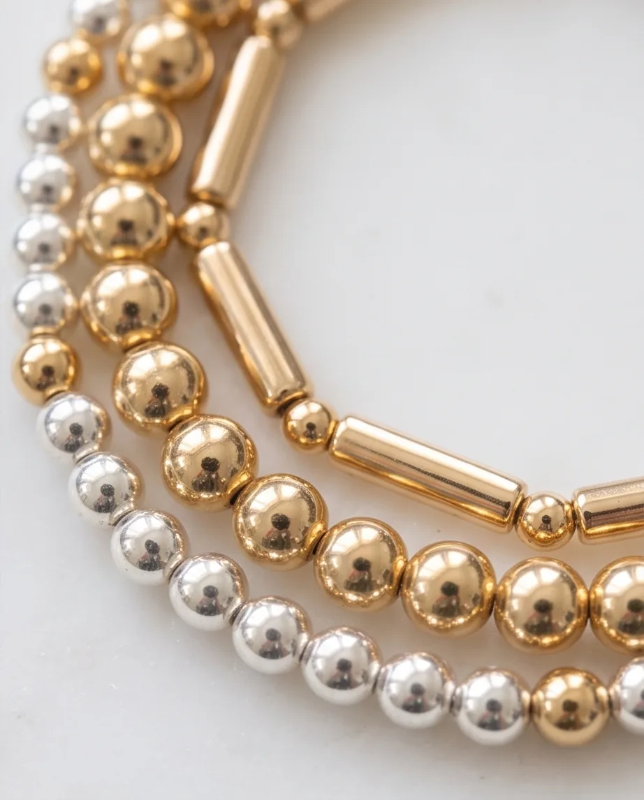 Aurelian Duet Bead Bracelet — handmade by Willow and Fox