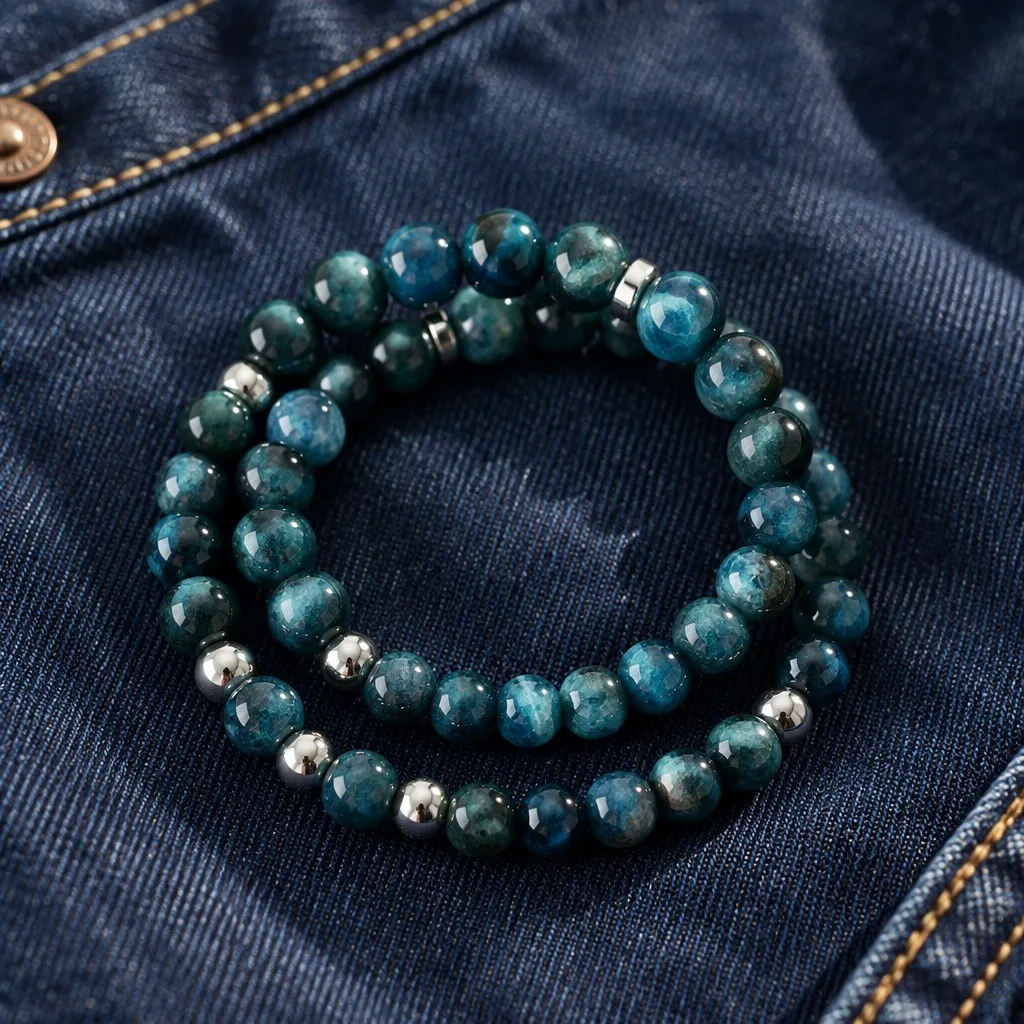 Marbled Tide Quartz Bracelet — handmade by Willow and Fox