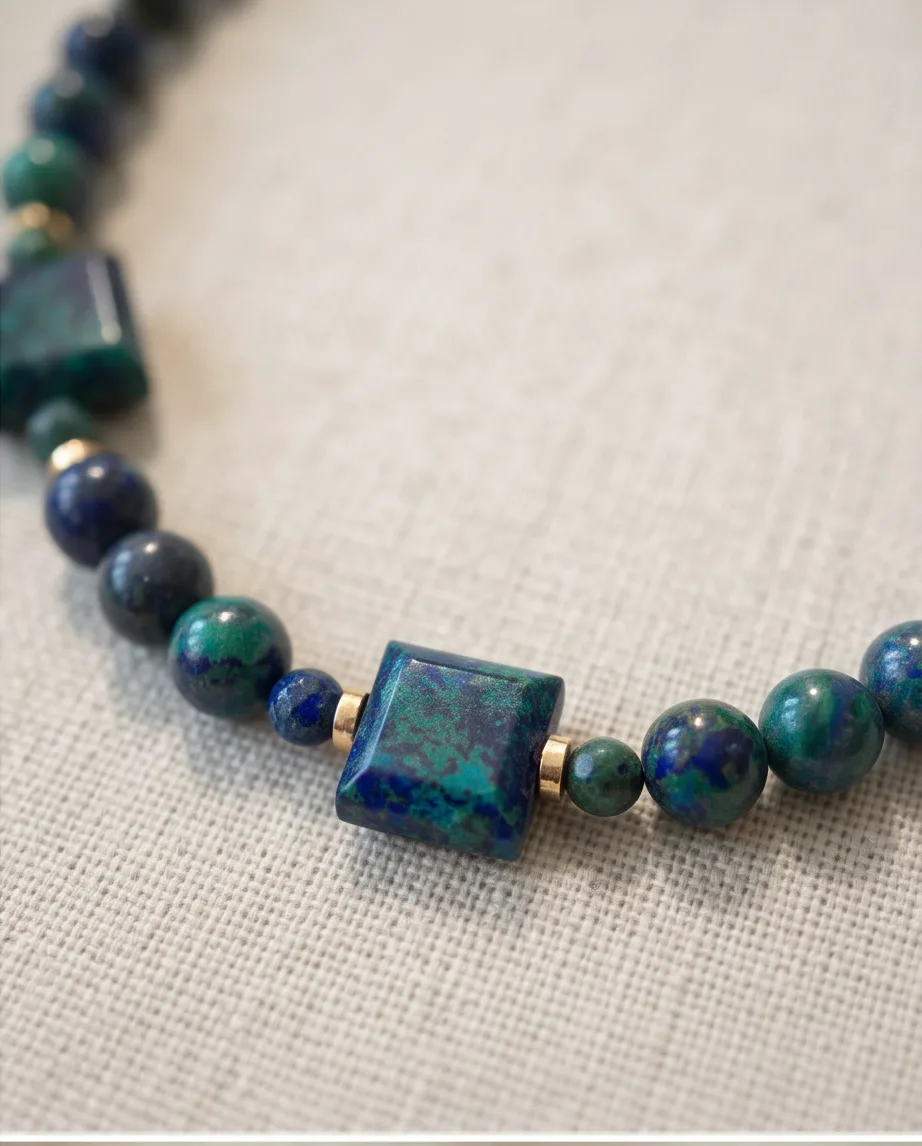 Chrysocolla Necklace — handmade by Willow and Fox